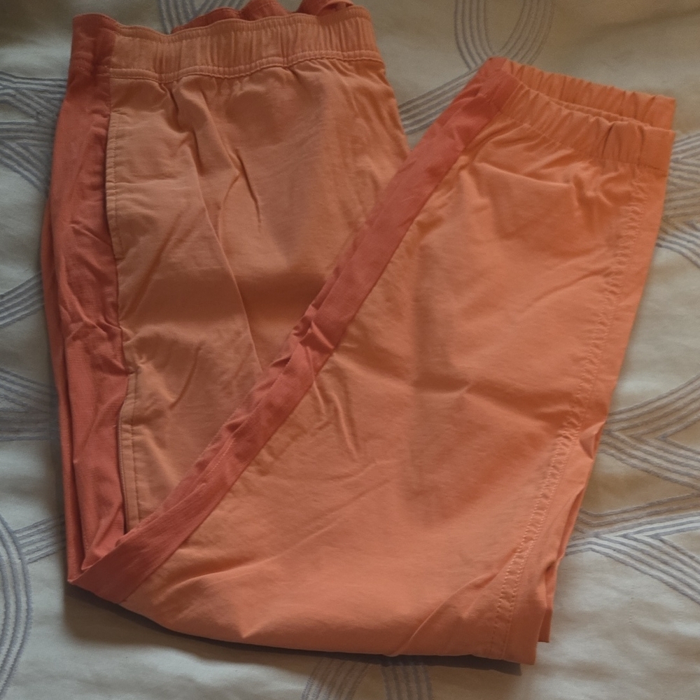 Eddie Baue Womans Two-Tone Orange Joggers